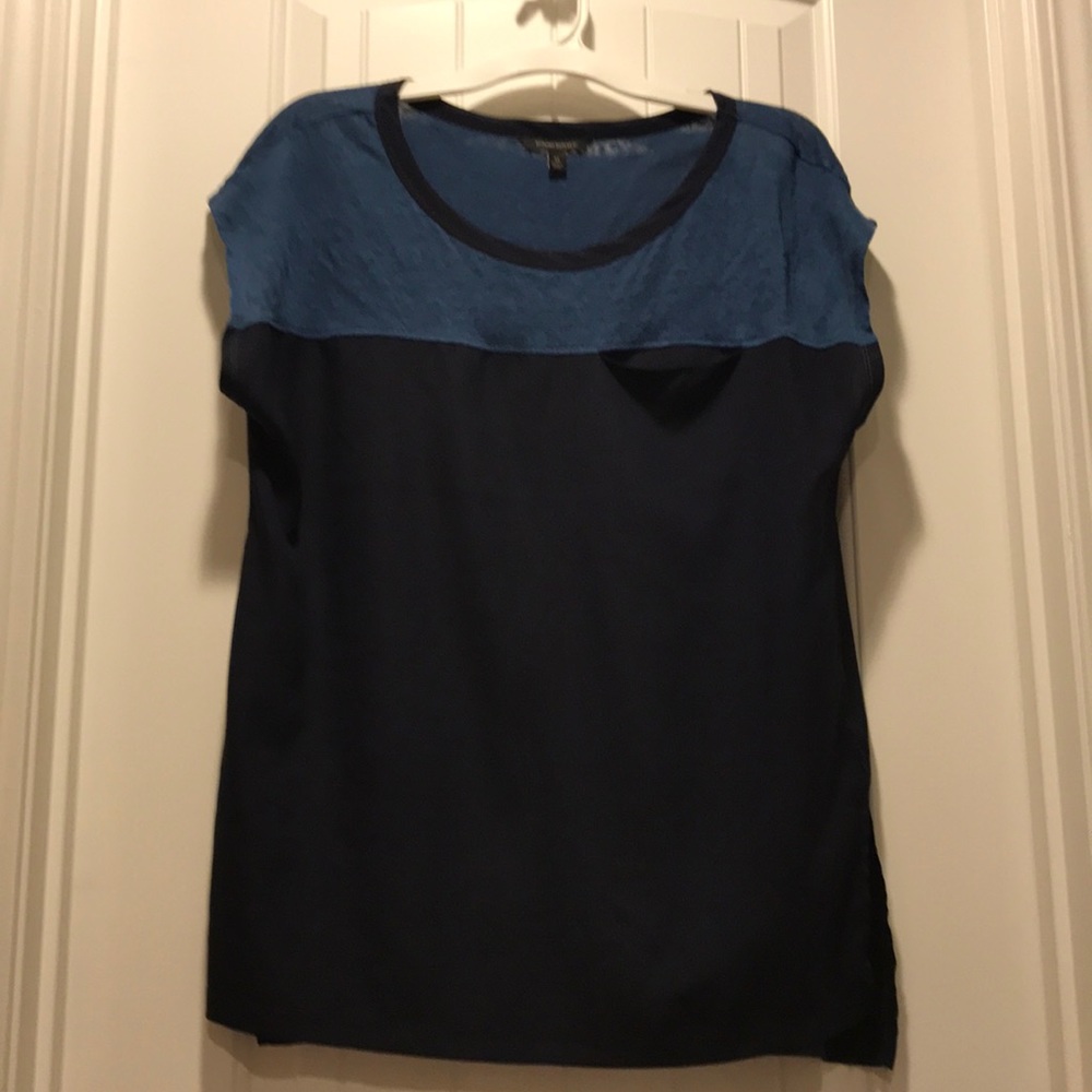 Banana republic top blue and black Medium!